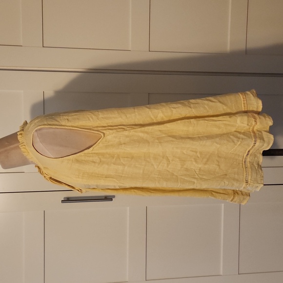 O'Neill Tikal Light Butter Yellow Cotton Tunic Dress Size Small - Picture 3 of 7